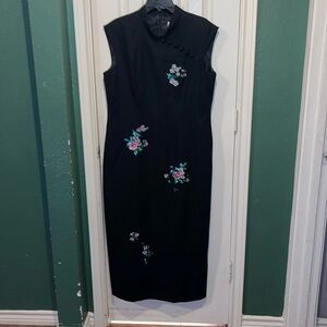 Elegant Dress barn black Kimono  style dress